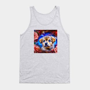 Blue-eyed Cute Puppy Tank Top